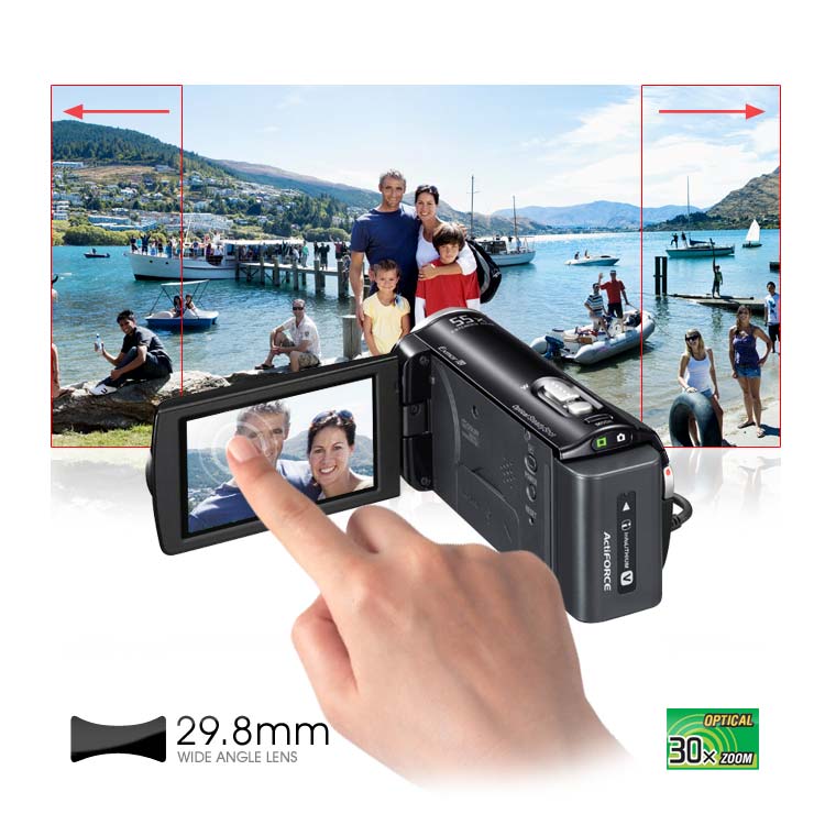 Caméscope Sony HDR-CX250E Blanc – Compact – Parfait État D'Occasion