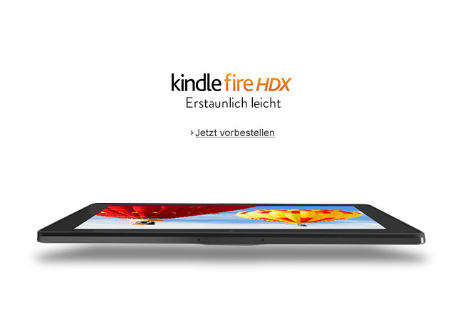 Kindle Fire HDX: Erstaunlich leicht
